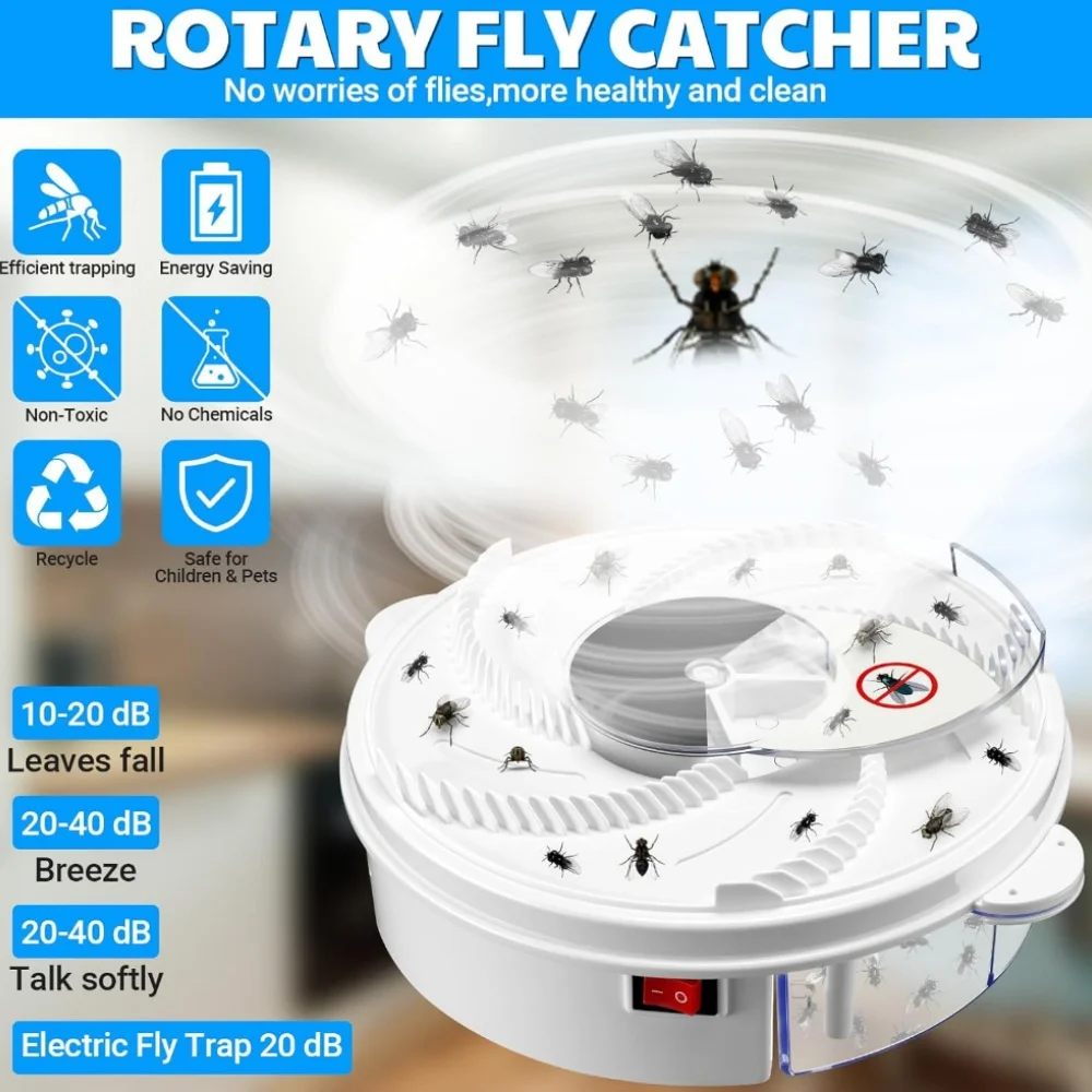 Фото Электрическая ловушка для насекомых Pest Control Catcher: USB-привод, бесшумная, автоматическая, для дома №3