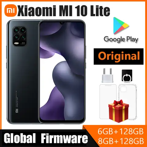 Смартфон Xiaomi 10 Lite с функцией увеличения, сотовый телефон с функцией увеличения MI 10 Lite (случайный цвет)