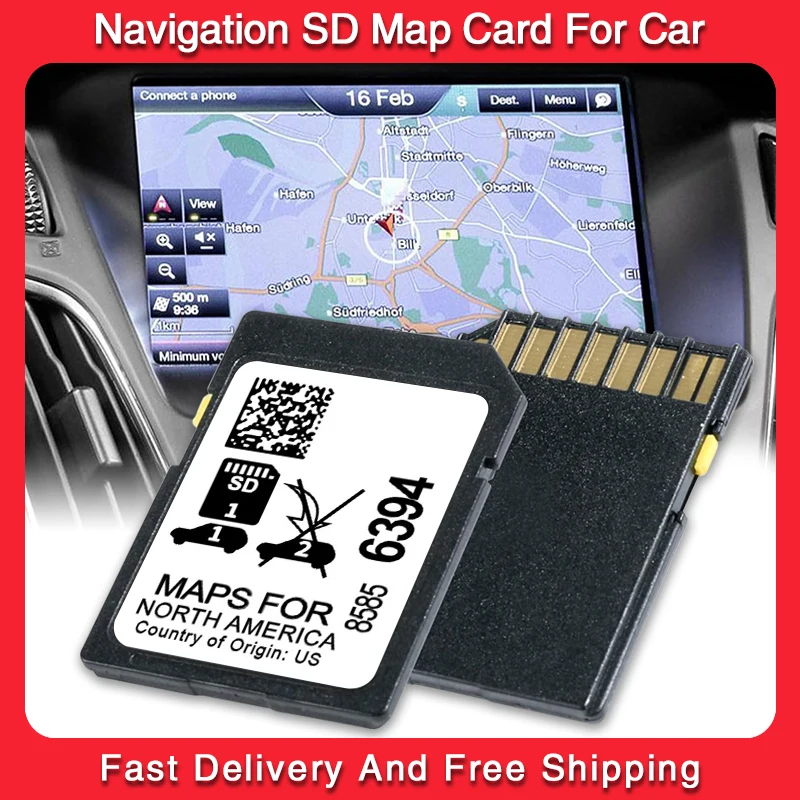 Фото Для Buick Enclave Cadillac Escalade Chevrolet Silverado GMC Yukon 32 ГБ SD-карта 2024 Северная Америка GPS-система 8585-6394 №1