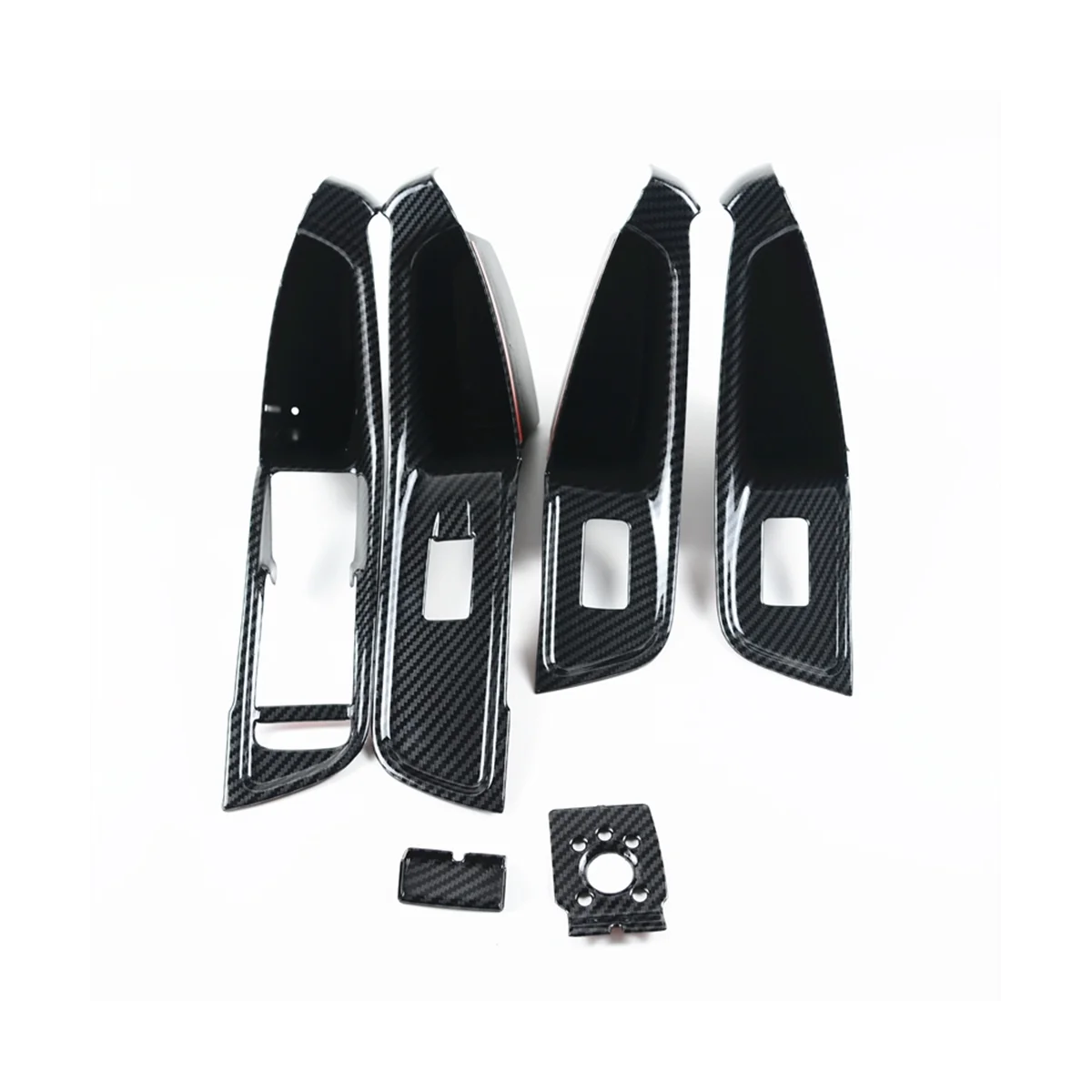 

Car Window Glass Lifting Buttons Frame for Audi A3 8V 2014-2018 LHD ABS Car Door Storage Box Cover Trim