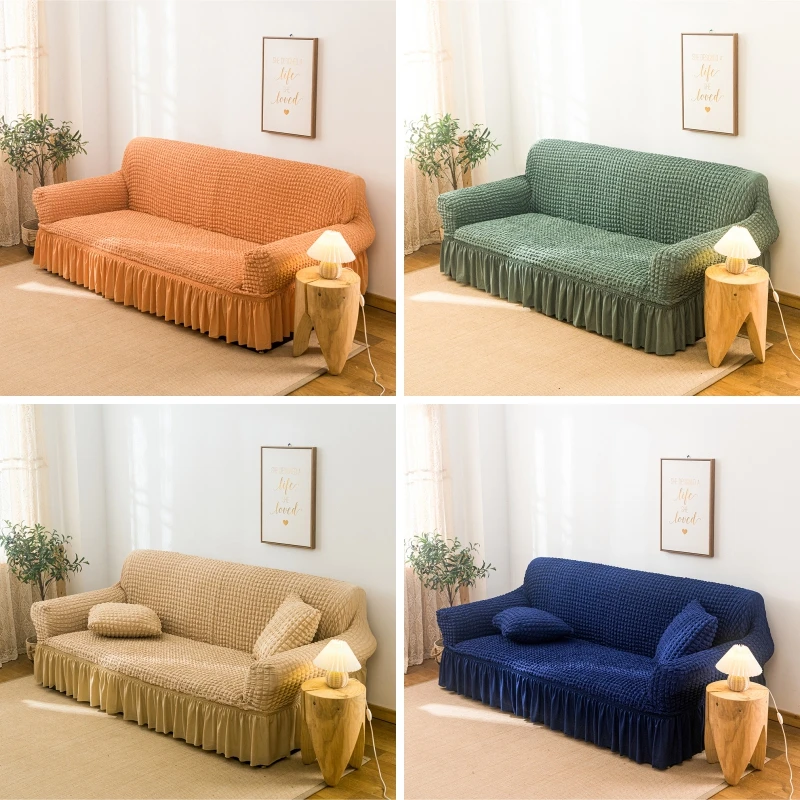

High-quality foam sofa cover living room sofa skirt dustproof unique soft cover sofa cover