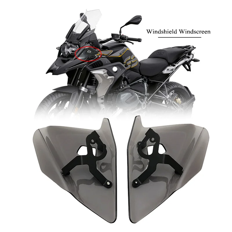 

R1200GS R1250GS Side Windshield Windscreen Wind Deflector For BMW R 1200GS R 1250GS LC ADV R1250 GS Adventure 2013-2019 2018