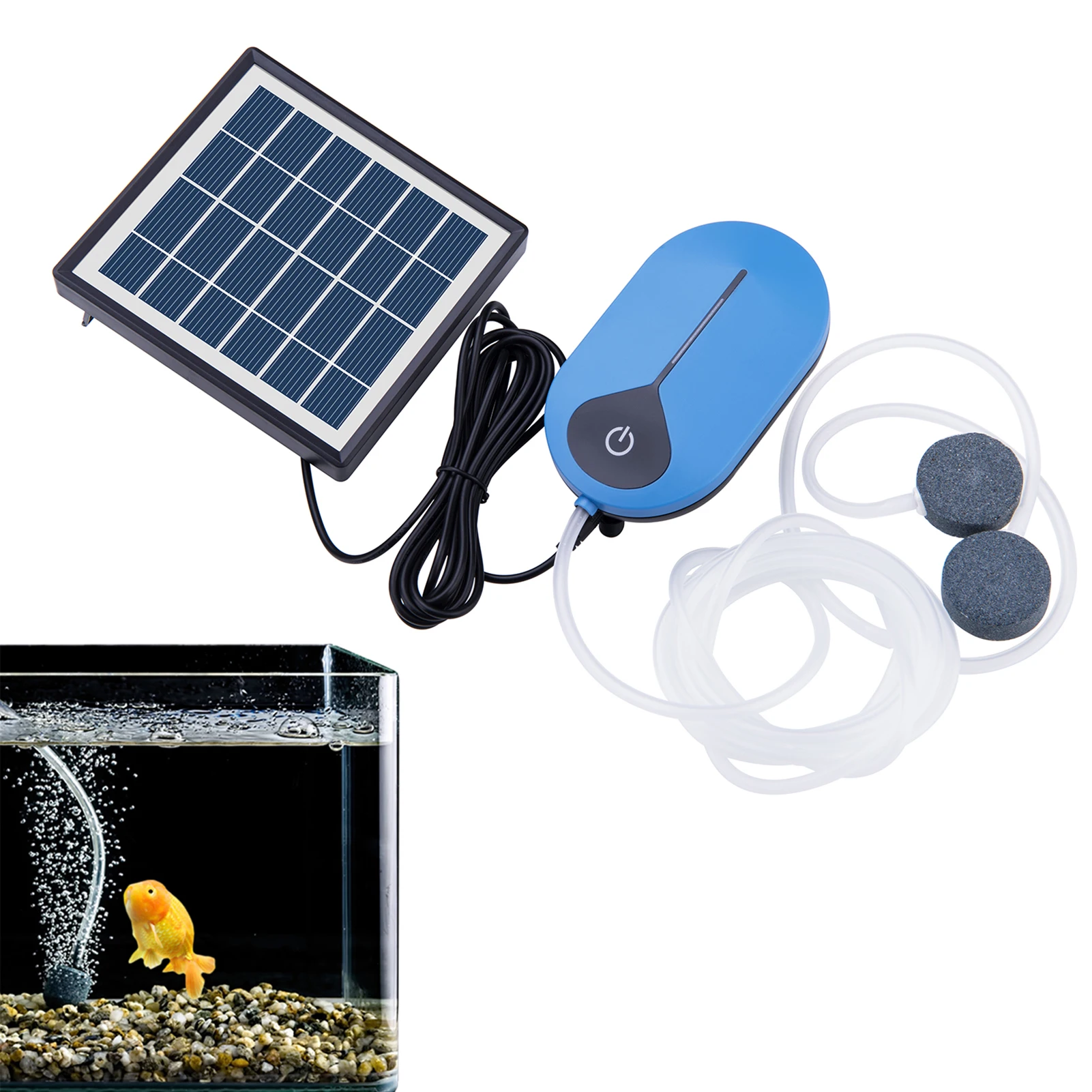 

Solar Water Pump Kit Aquarium Pond Oxygen Pump Solar Panel For Fish Pond Aquaculture Hydroponics Bubbleponics