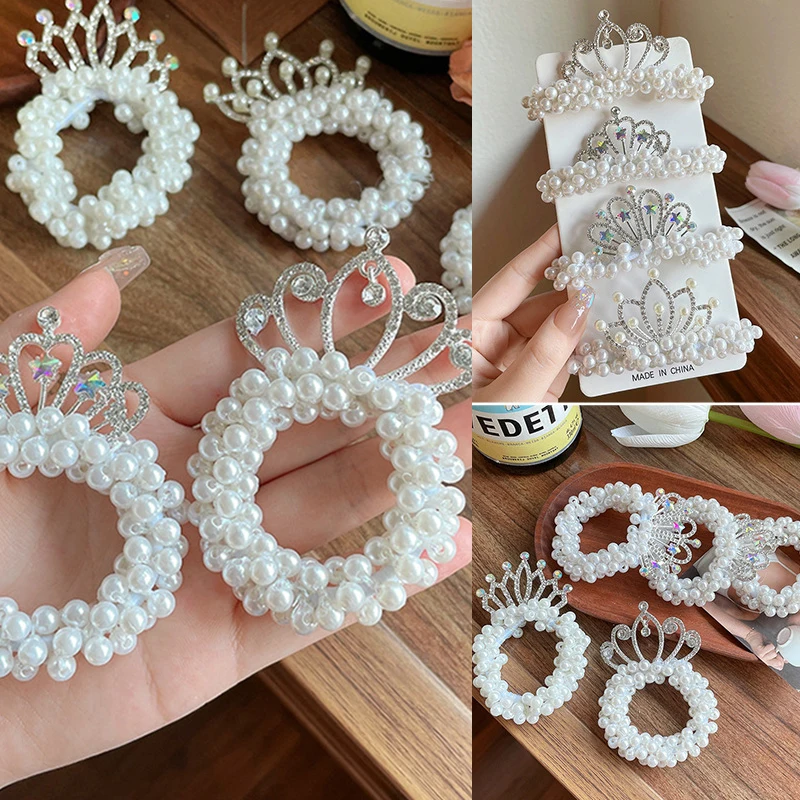 

Children's Crown Hair Accessories Girl's Head Rope Cute Hair Accessories For Girls Hair Ties Headband Kids Hair Elastic
