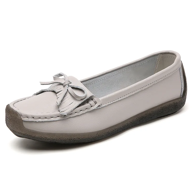 

Women Shoes Genuine Leather Ballet Shoes Woman Flats Loafers Moccasins Breathbale Ladies Shoes