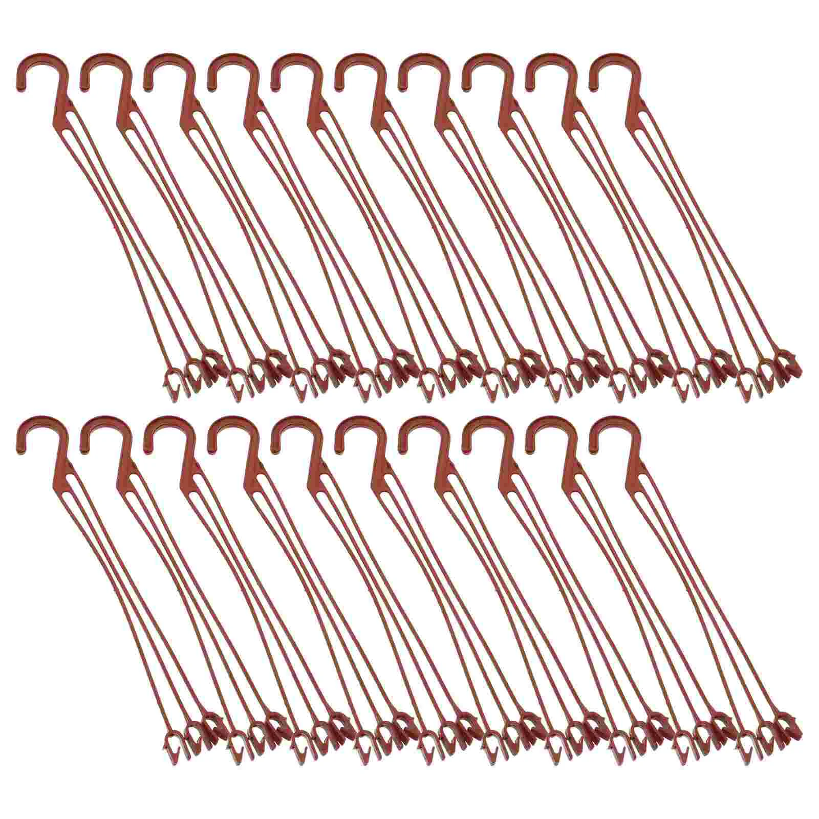 

50 Pcs Hanger Hook Pot Hanging Holders Indoor Planters Flowers Plastic Hooks Stand Raw Material Garden