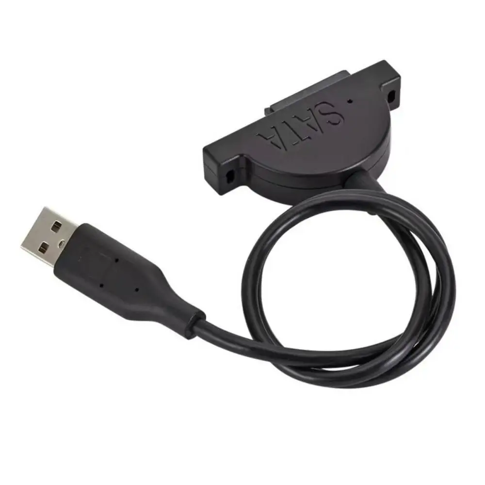 Фото Кабель Mini SATA II для CD/DVD-ROM привода, 13-контактный адаптер, USB-адаптер, кабель USB 2.0 на Mini SATA, высокоскоростной 7+6. №1