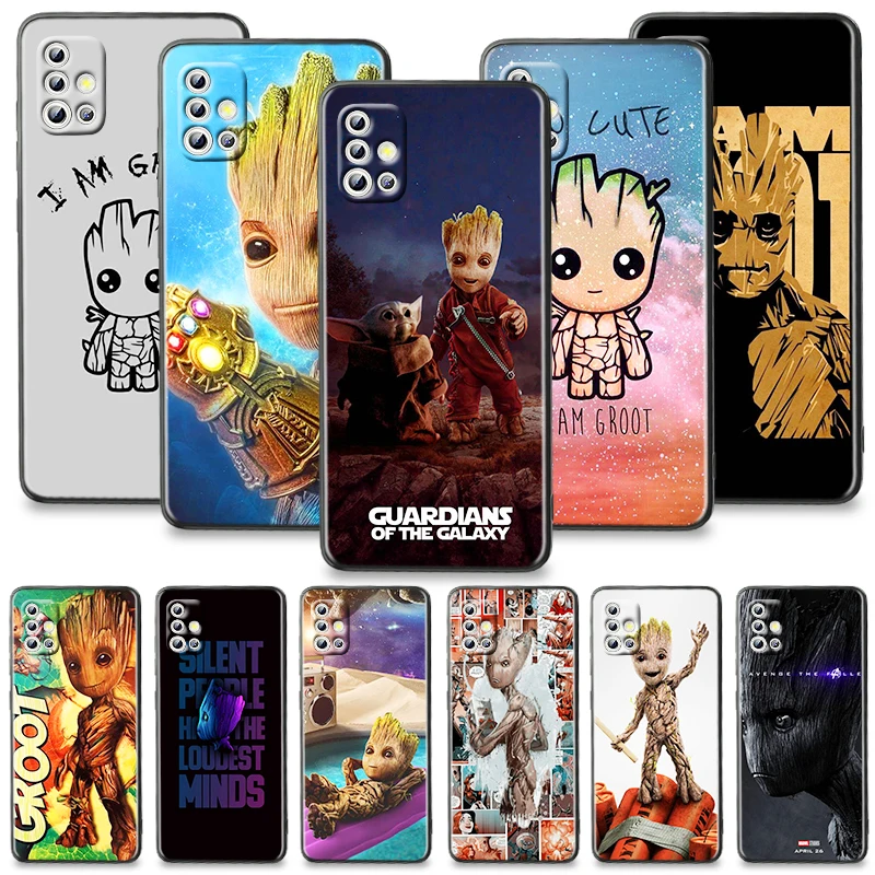 

Marvel I am Groot Phone Case For Samsung Galaxy A51 A71 A41 A31 A11 A01 A72 A52 A42 A32 A22Silicone TPU Cover