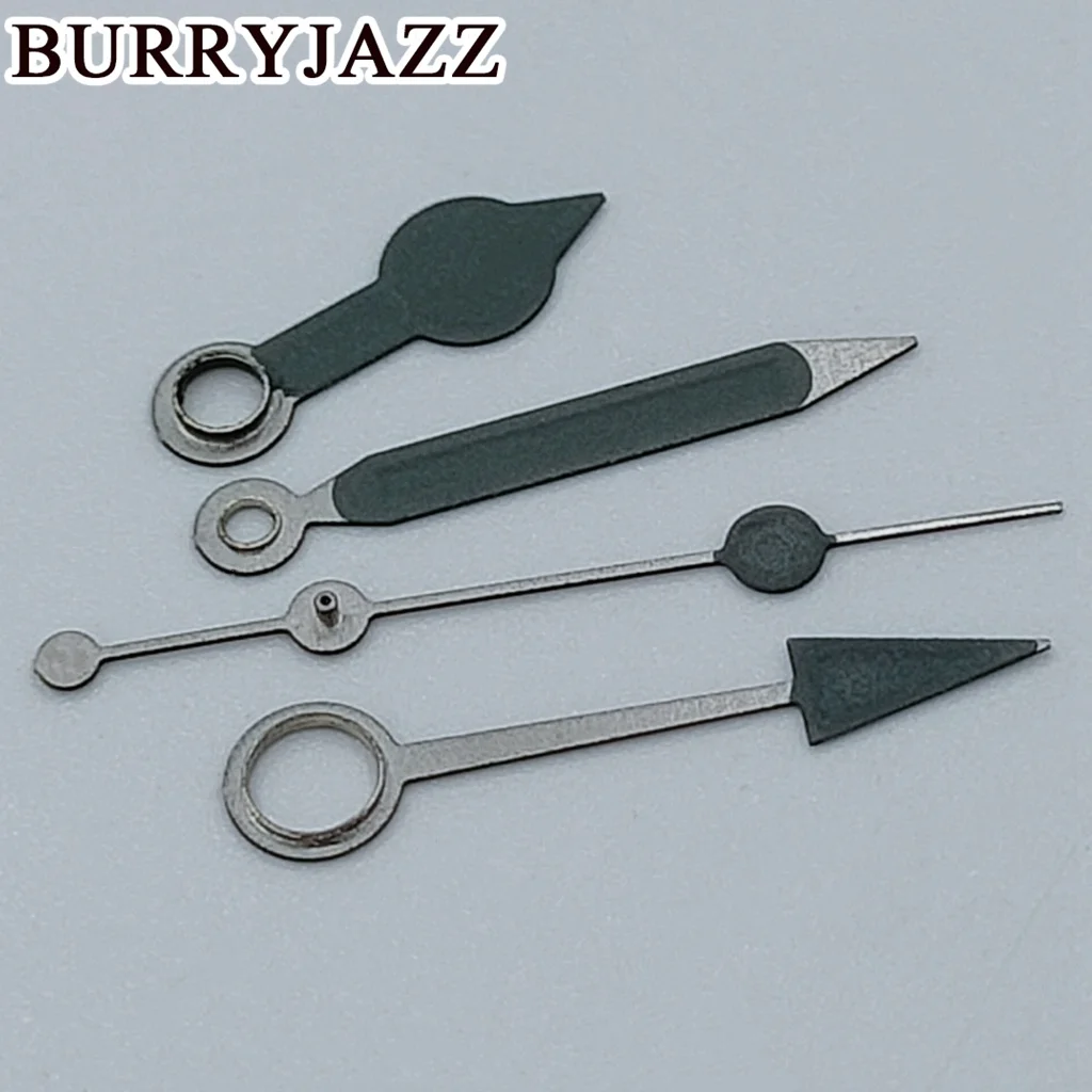 Часы BURRYJAZZ NH34 NH34A GMT черные/черные серые зеленые светящиеся стрелки