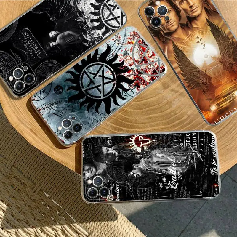 

Supernatural Tv Show Phone Case For iPhone 8 7 6 6S Plus X SE 2020 XR XS 14 11 12 13 Mini Pro Max Mobile Case