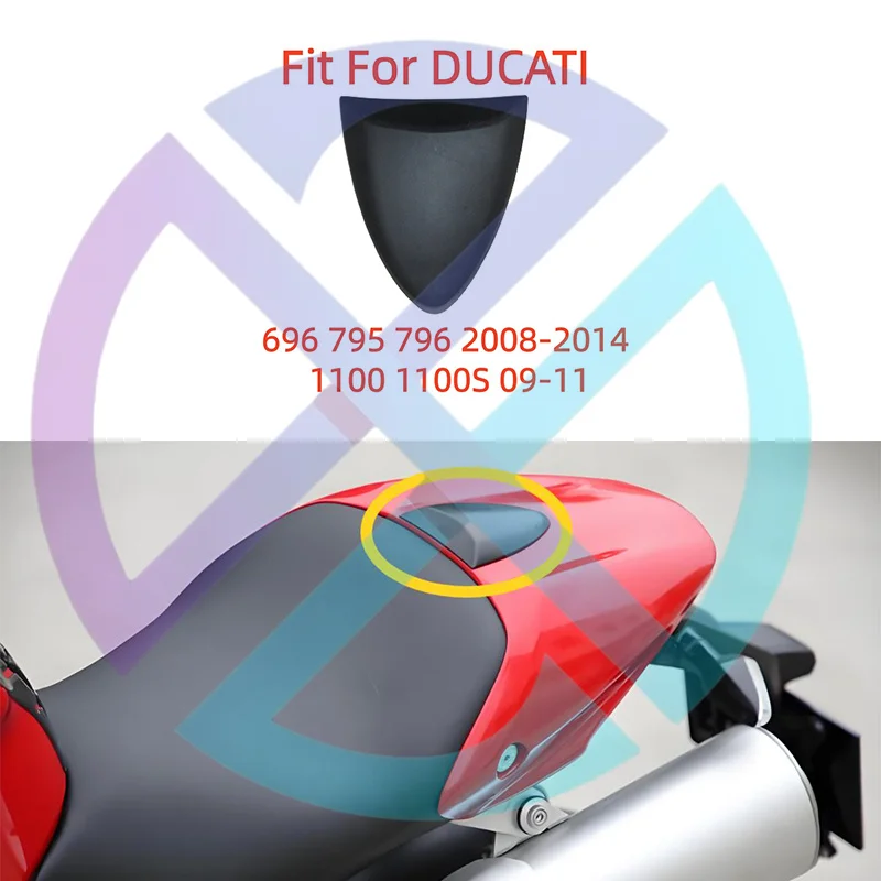 Фото Подходит для Ducati Monster 696 795 796 1100S 2009-2012 мотоцикла, задний пассажирский жесткий чехол на сиденье, обтекатель, часть горба, болт №1