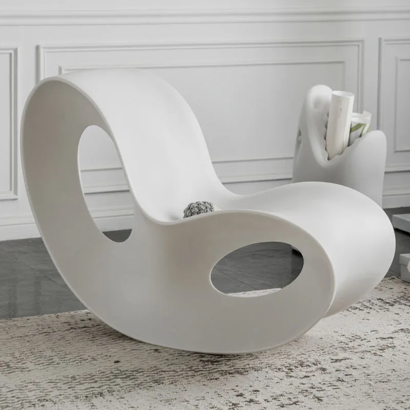 

Sofa Recliner Lounge Chair Modern Cute Relax White Room Rocking Chairs Plastic Single Chaises Salle Manger Nordic Furniture