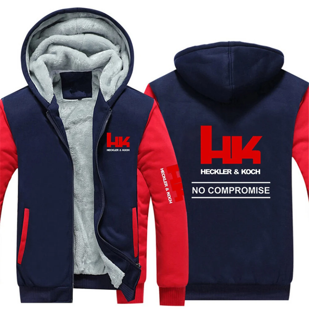 Hk Heckler Koch No Compromise Print 2024 новые уличные осенние и зимние теплые толстовки мужские