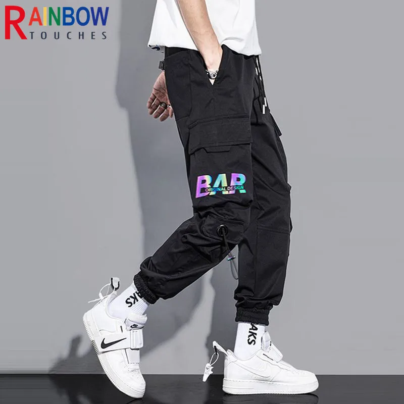 Брюки-карго Rainbowtouches мужские дышащие модные штаны Удобные однотонные