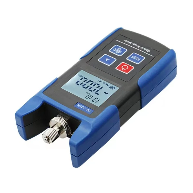 Free shipping TM103N Mini Optical Power Meter With FC SC connector 6 calibrated wavelength High Sensitivity Optical Loss Tester