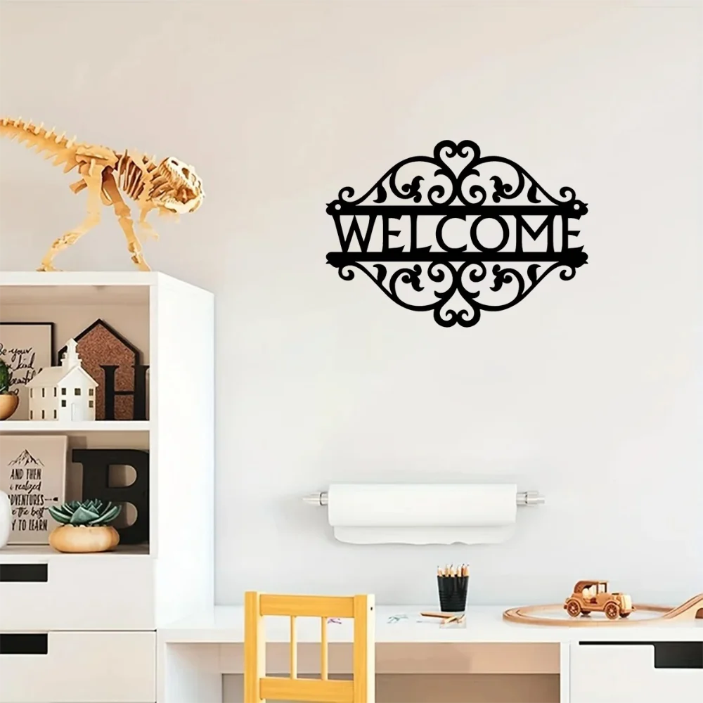 Элегантный Металлический Знак Приветствия Декоративная Намотка