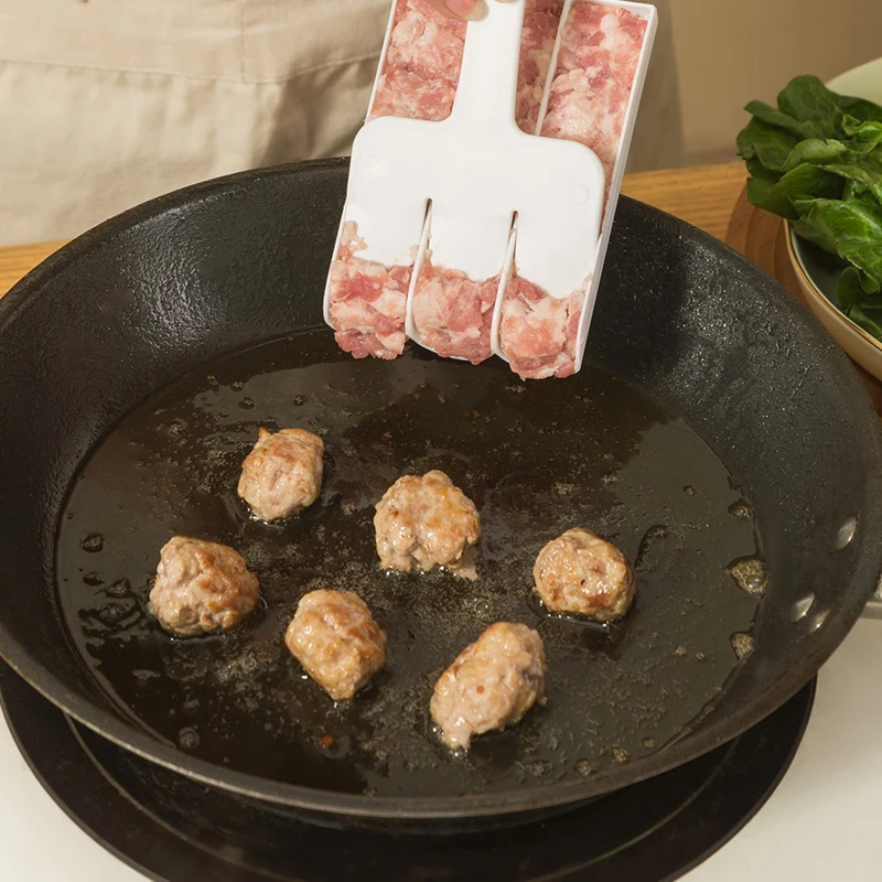 

Creative Kitchen Triple Meatball Maker Useful Meatball Maker Machine Fish Ball Set DIY Home Cooking Tool Kitchen Accessories