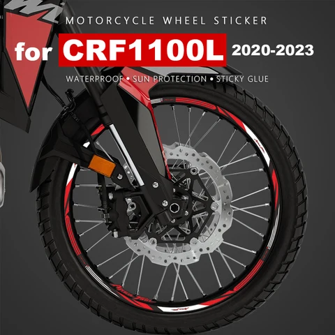 Мотоциклетная наклейка на колесо, водонепроницаемая Наклейка для Honda Africa Twin 1100 аксессуары CRF 1100 CRF1100 приключения, 21 дюйм, обод, наклейки