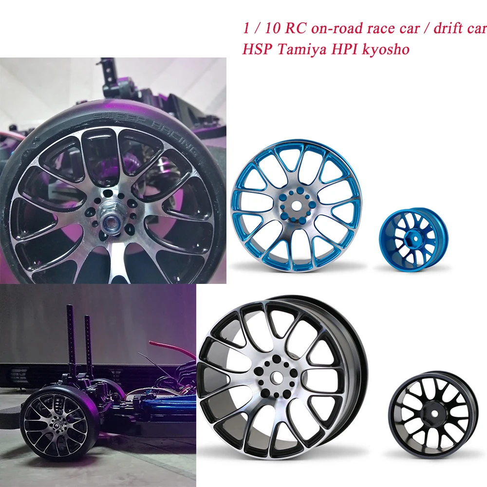 

Alloy Wheel Rim for 1:10 RC Drift on-road Racing TOURING Upgrade Parts HSP Redcat Hpi Himoto KYOSHO SAKURA