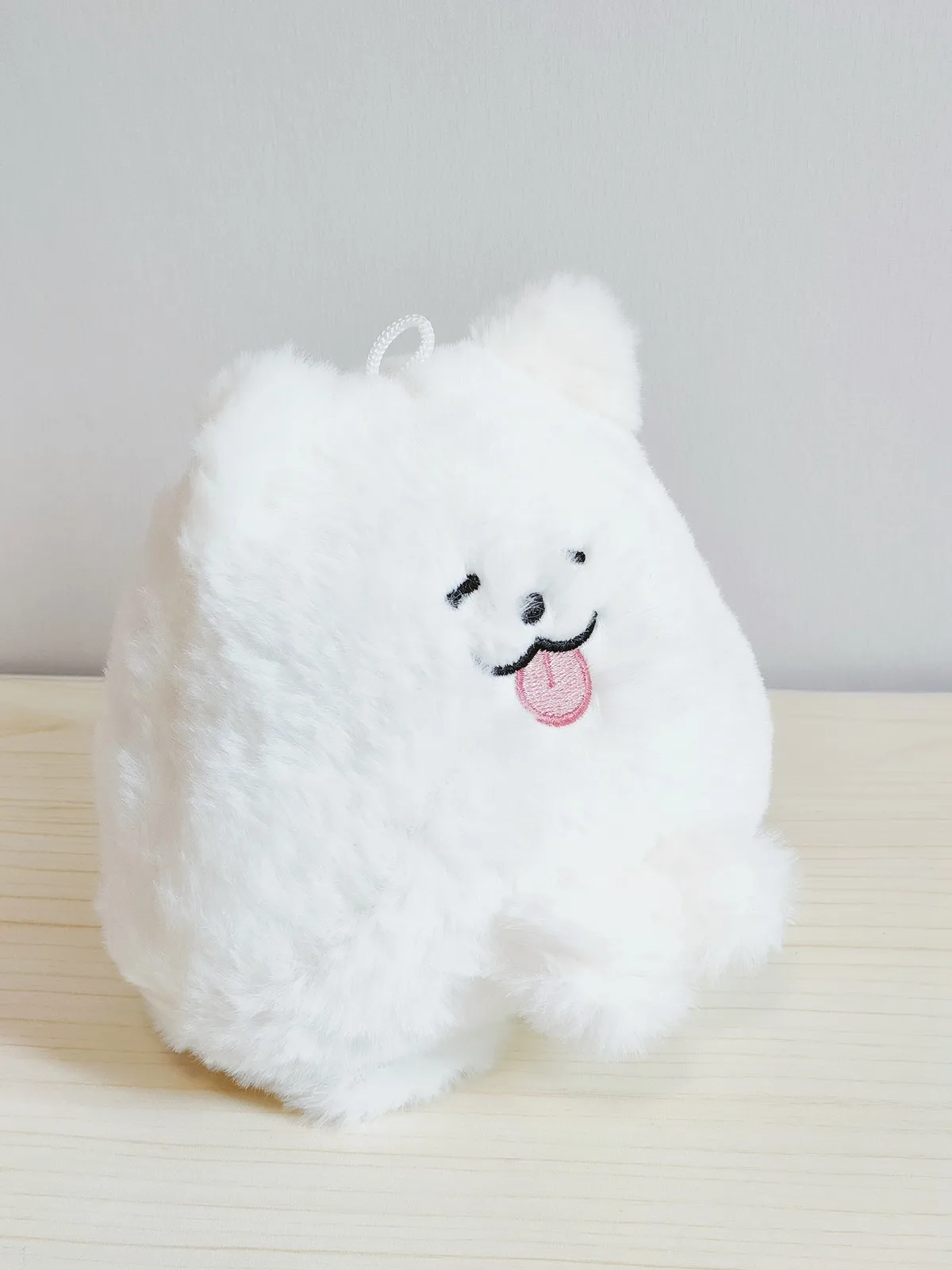 Плюшевая подушка для щенка Samoyed милый и невинный дизайн теплый исцеляющий