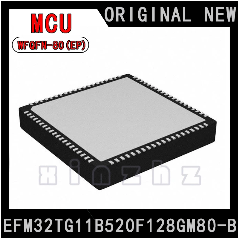 

Original New EFM32TG11B520F128GM80-B In Stock IC ARM microcontroller - MCU ARM Cortex-M0+48 MHz 128 kB flash 32 kB RAM MCU