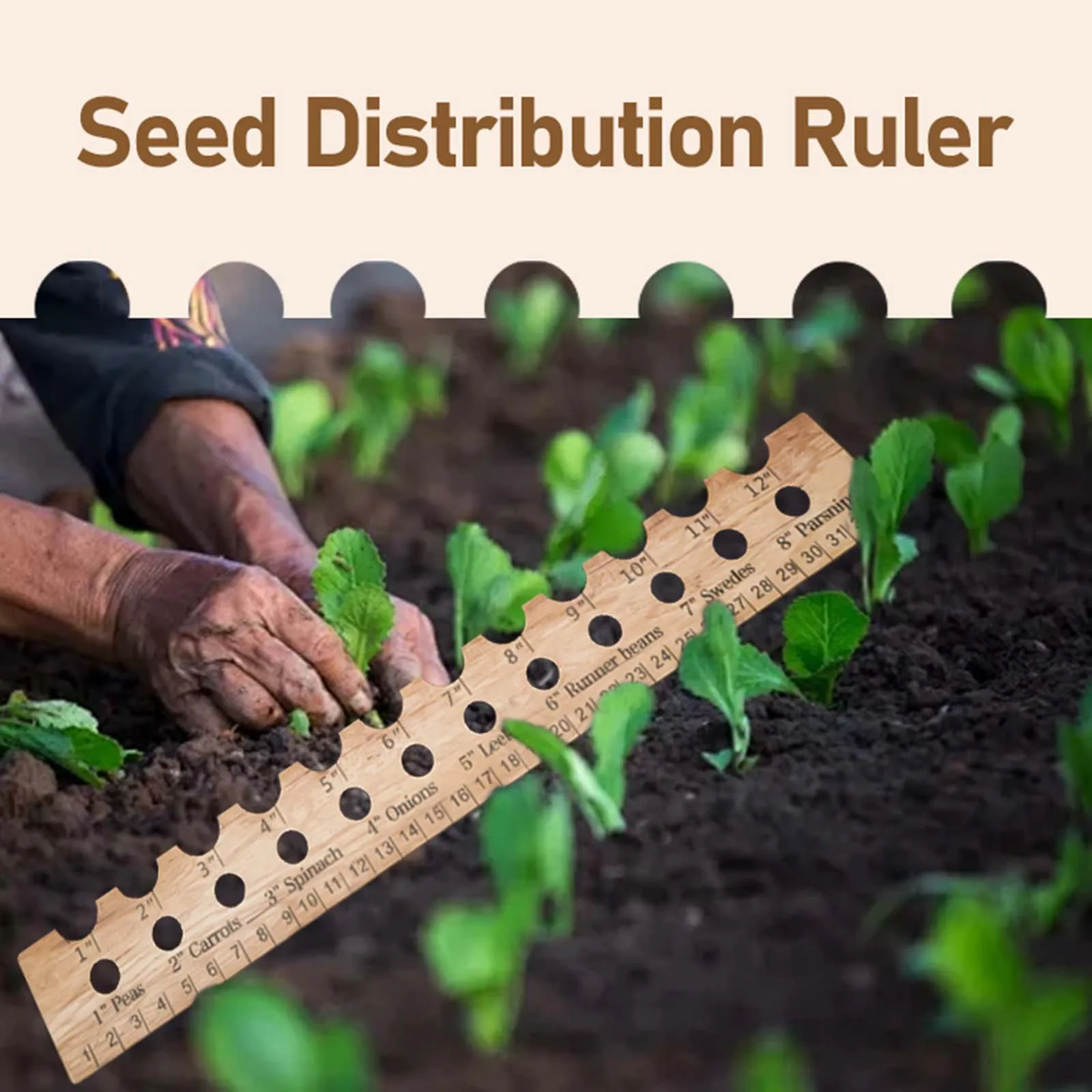 Линейка для посадки семян прочная промежуточная линейка точных посадок и