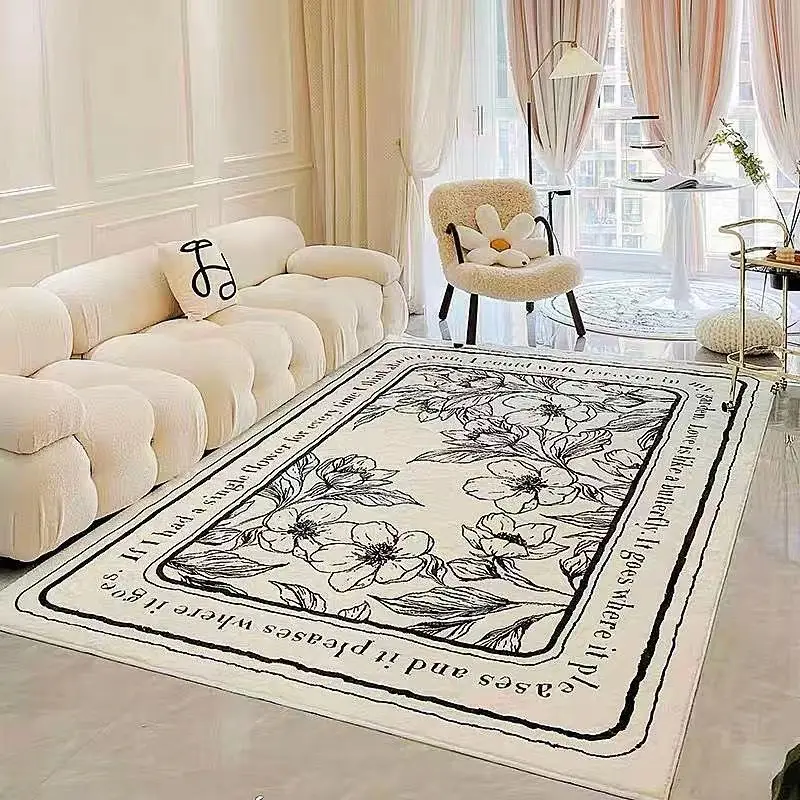 

Nordic Morocco Soft Cashmere Rugs for Bedroom Decor Bedside Carpet Thick Living Room Large Area Rug Non-slip Lounge Carpets Mat