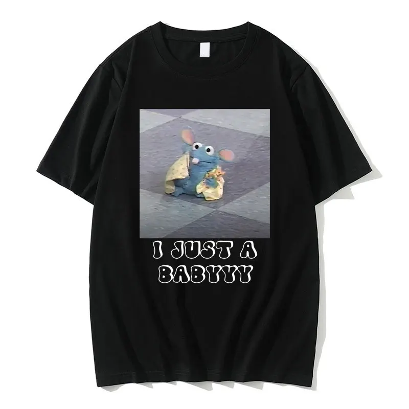 

Tutter I Just A Babyyy T Shirts Little Babyyy Tshirt Funny Mouse Graphic T-shirt Men Casual Short Sleeve Unisex Oversized Tees