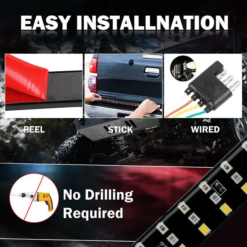 Световая лента для пикапа 60 дюймов 3 ряда 432 светодиодов |