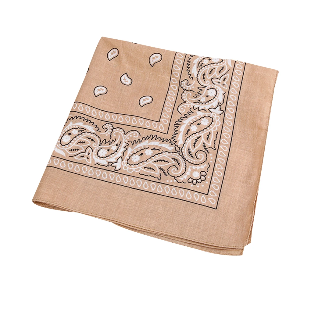 

Женский и мужской Квадратный маленький шарф с принтом, шейный платок, галстук для волос, цвет бежевый