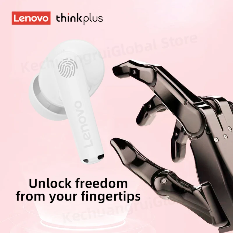 Фото 2023 оригинальные беспроводные наушники Lenovo Bluetooth 5,2, наушники HiFi, спортивные наушники с шумоподавлением, сенсорное управление, новый подарок №5