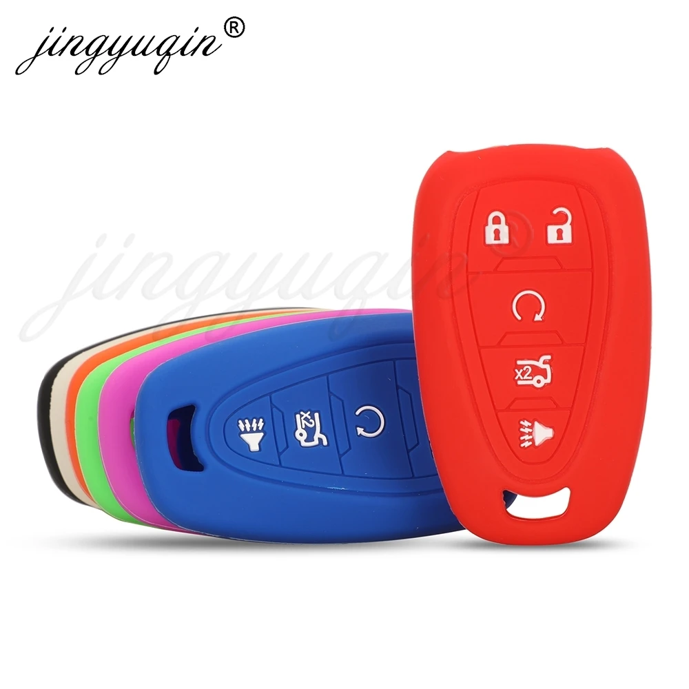 

Jingyuqin 5BTN Чехол для автомобильного ключа для Chevrolet Camaro Cruze Malibu Sonic Volt Tracker Spark Trax Equinox Onix Blazer подача
