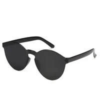 new driver goggles transparent color clear retro sunglasses outdoor frameless eyewear wome cateye sunglasses fashion