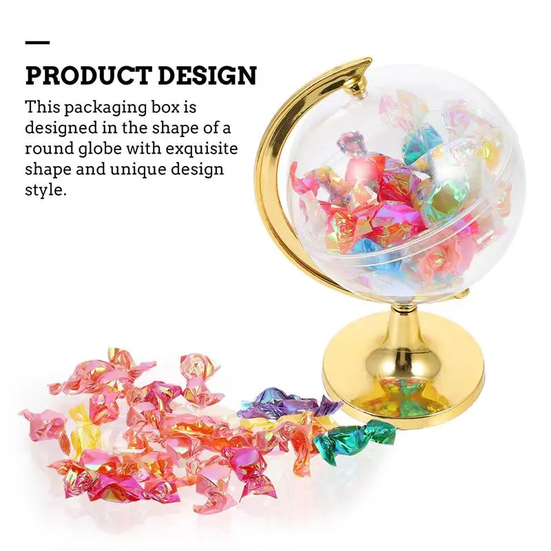 

10pcs Transparent PVC Round Candy Box Decoration Gift Box Cake Display Box