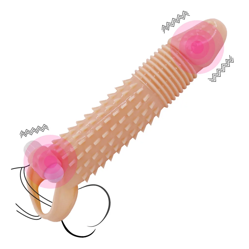 

Penis Extender Enlarger Penis Vibrator Ring Sex Toys For Men Erection Silicone Clitoris Stimulate Cock Vibrating Ring