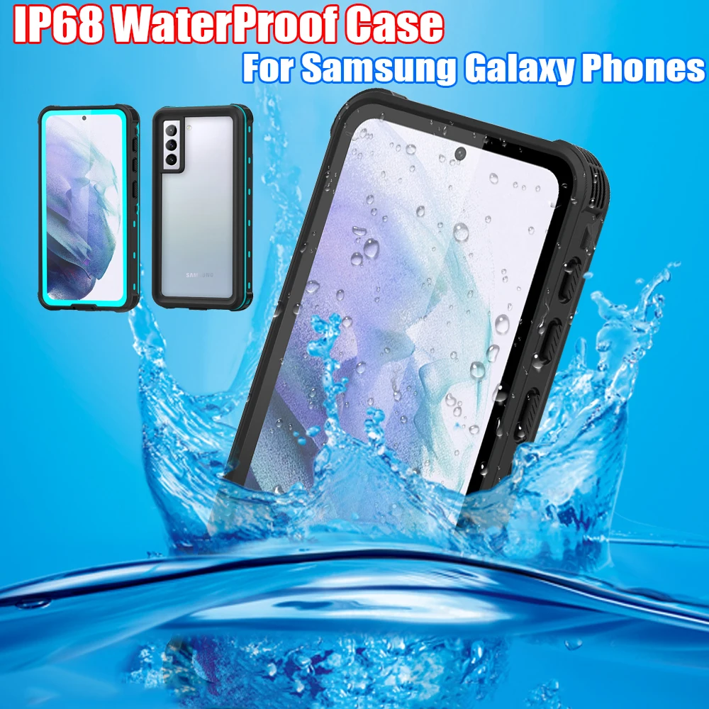 

IP68 Armor Waterproof Case For Samsung Galaxy A53 A52 A32 A72 A42 A21 A54 S22 S21 5G Diving Swim Anti-fall water Proof TPU Cover