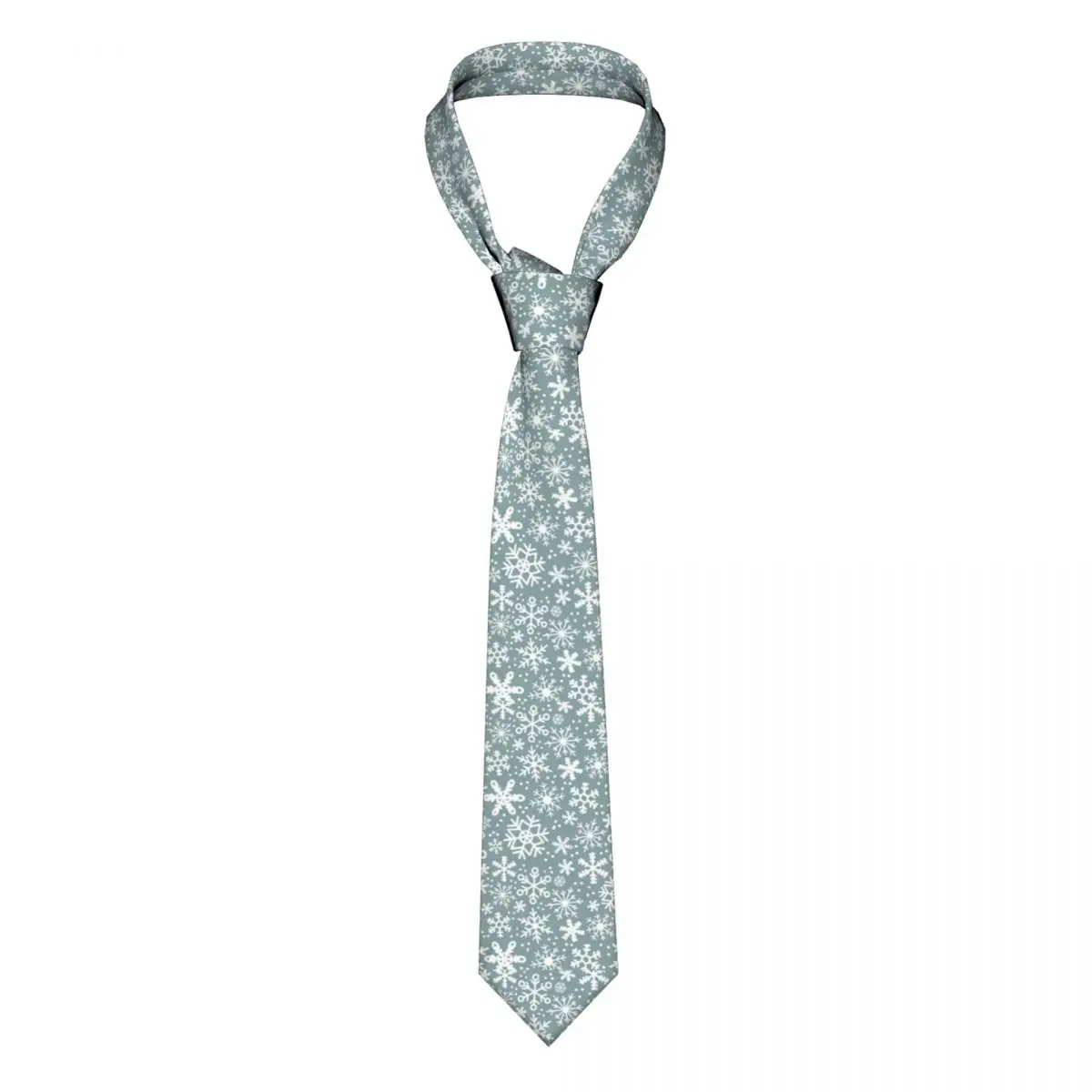 

Snowflake Wonderland Necktie Men Women Polyester 8 cm Christmas Girls Neck Ties Silk Wide Suits Accessories Gravatas Wedding