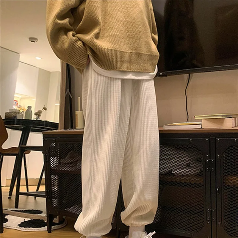 

Corduroy Men's Work Baggy Homme Casual Pants Classic Style Jeans Pink/Blue Black Loose Straight Pants Biker Denim Trousers