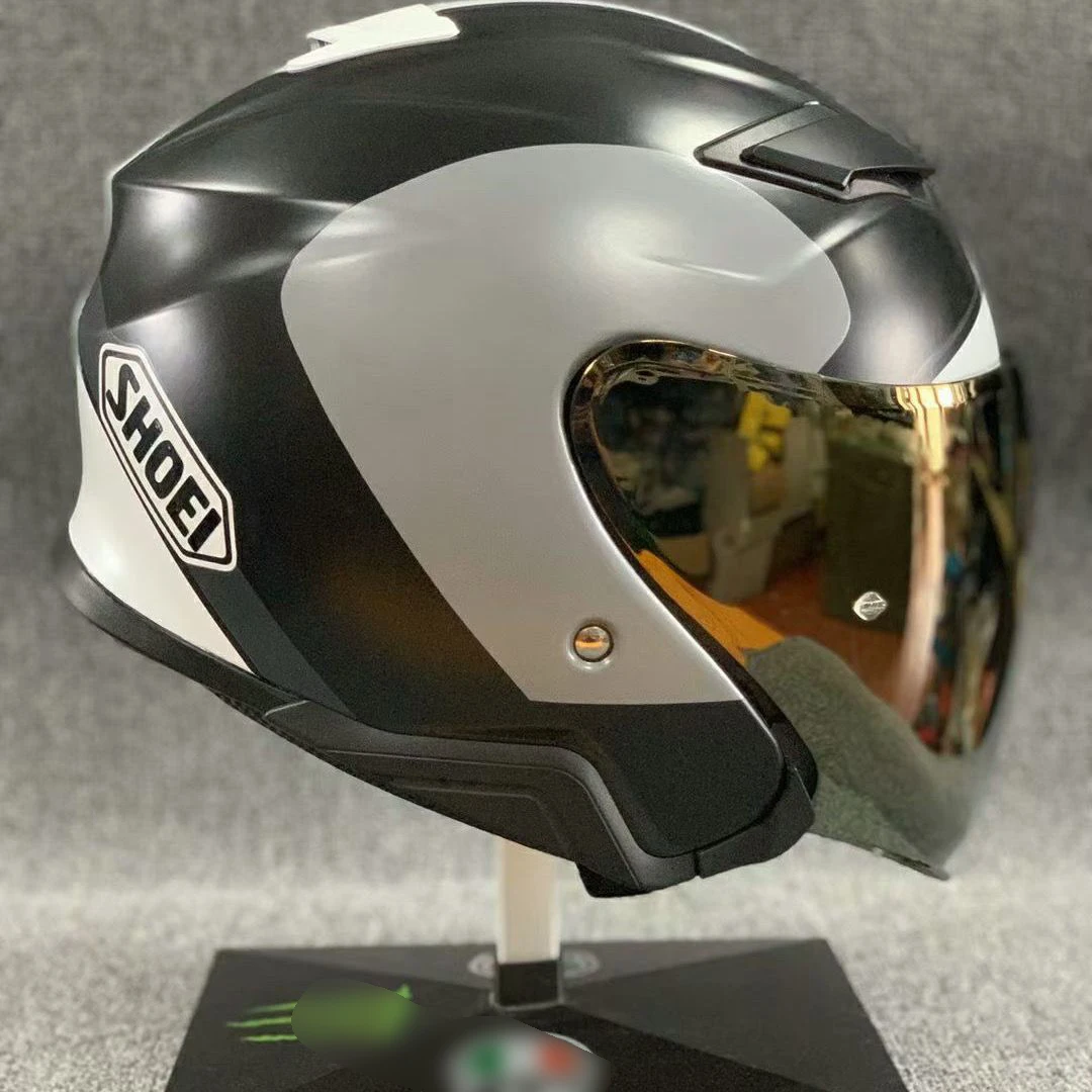 

Casque Moto Helmet Men's Motorcycle Helmet Adult Motorcycle Open Face Half Helmet Scooter and Safety Downhill Helmet