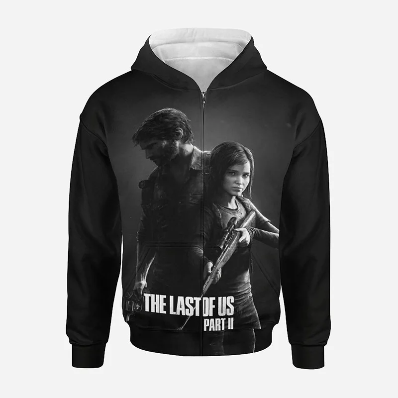 

Толстовка мужская с капюшоном на молнии и принтом «Последняя из сериала США»