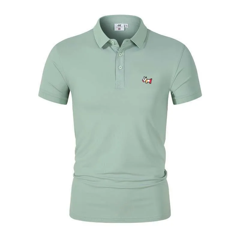 Golf Apparel Men's Summer Short Sleeve Breathable POLO Shirt Outdoor Sports Men's POLO Cotton T-shirt Men's Golf Sports T-Shirt