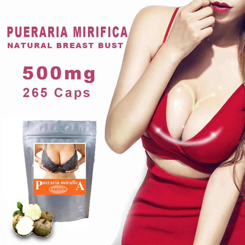 

Pueraria Mirifica Feminizing estrogen Natural Breast Bust Enlargement Plump Curvy smooth skin MTF 500mg*265 Caps