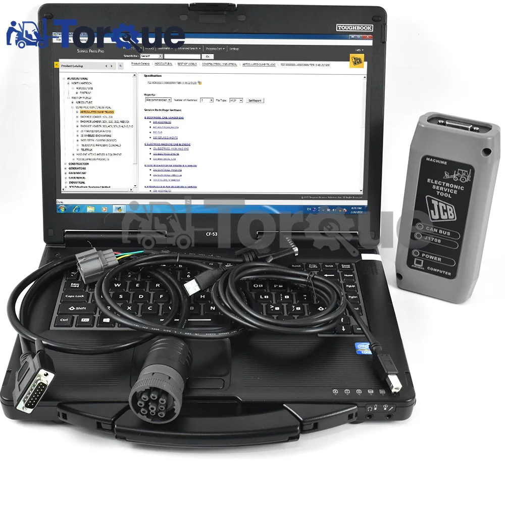 Для диагностического комплекта JCB Электронный сервисный инструмент Экскаватор