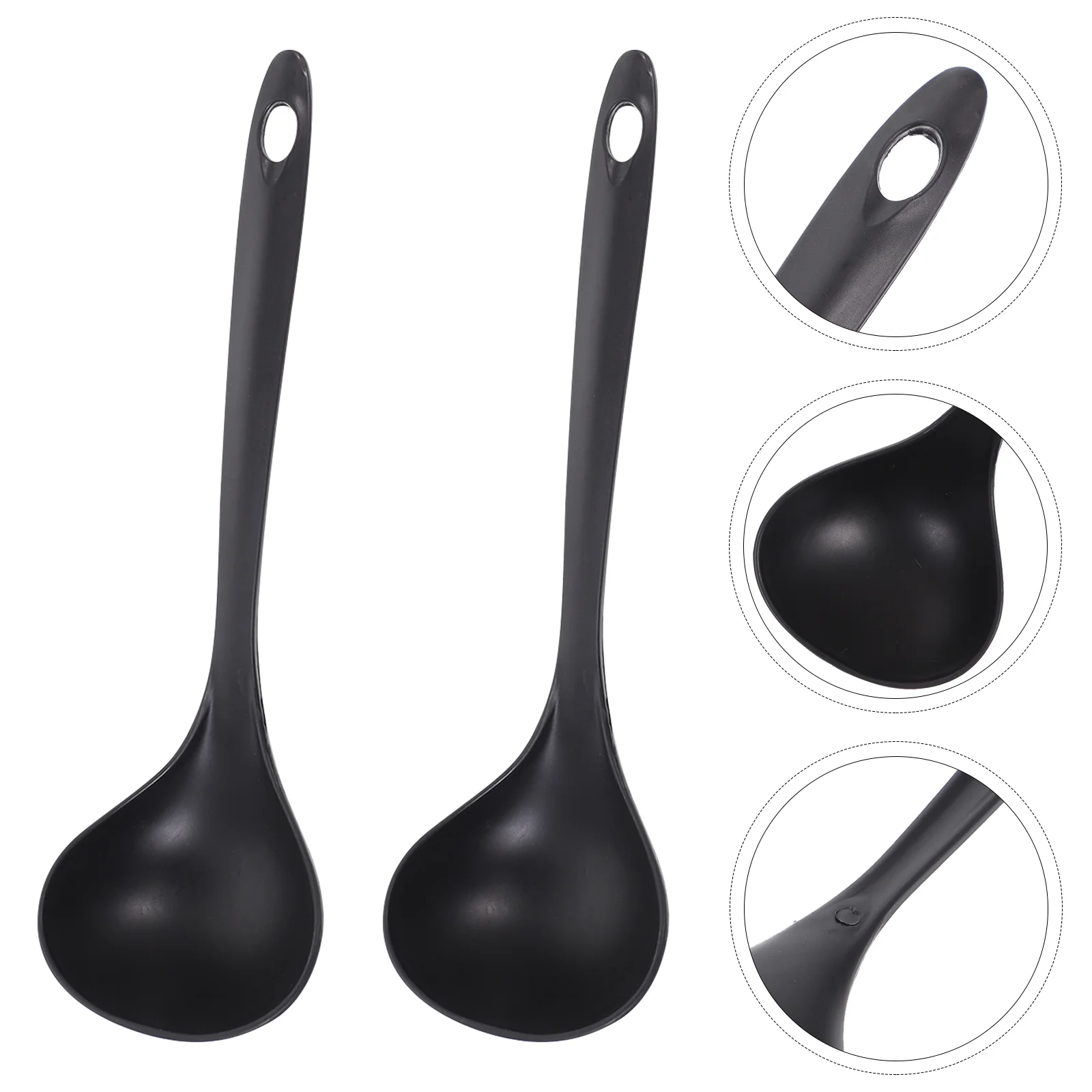 

Spoon Soup Spoonsasian Kitchen Scoop Ramen Stews Supplies Cutlery Hot Won Deep Oval Cereal Pot Ladle Porridge Large Ton