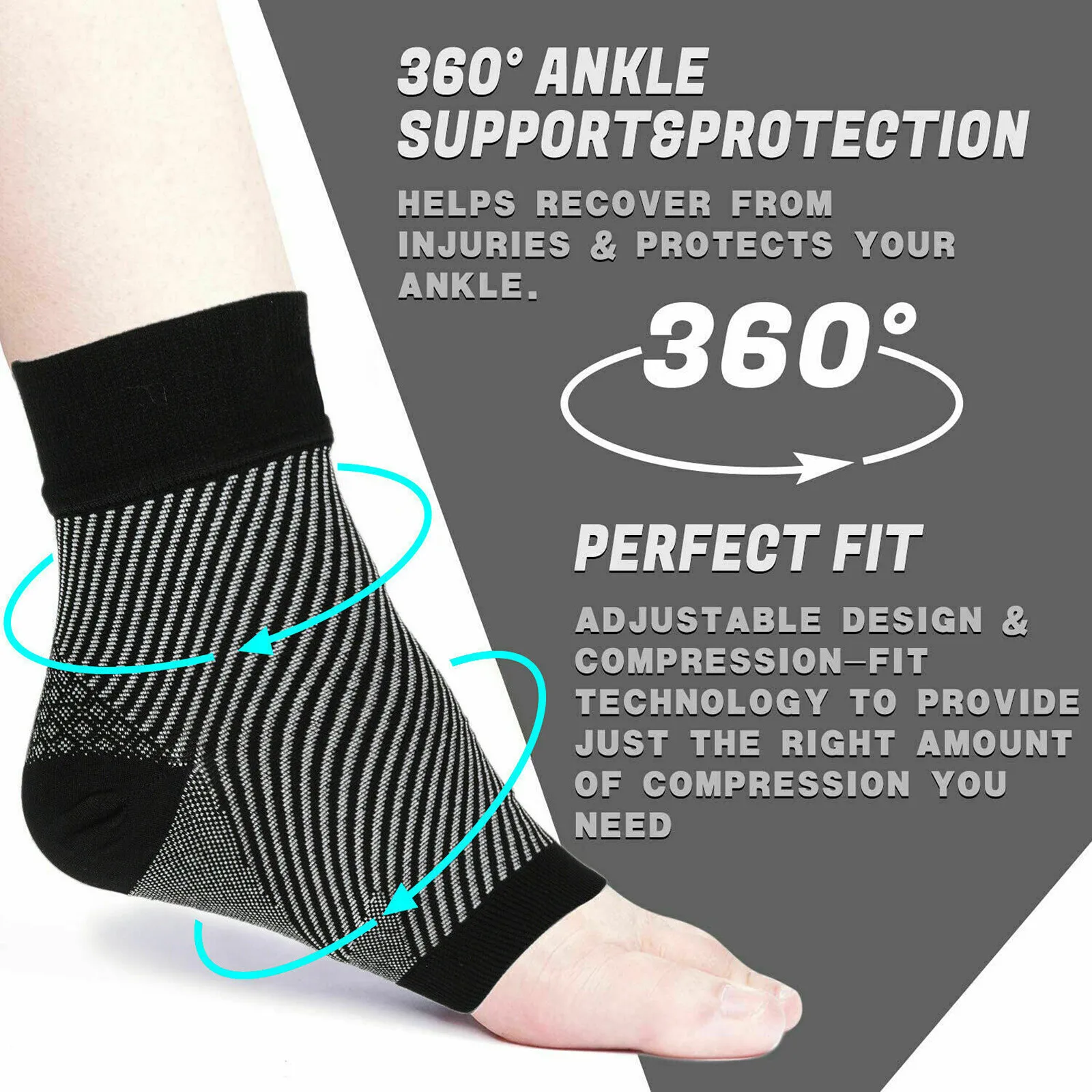 

Pair Foot Sleeve Plantar Fasciitis Compression Socks Achy Swelling Heel AU Sports Socks носки мужские Calcetines Hombre 양말