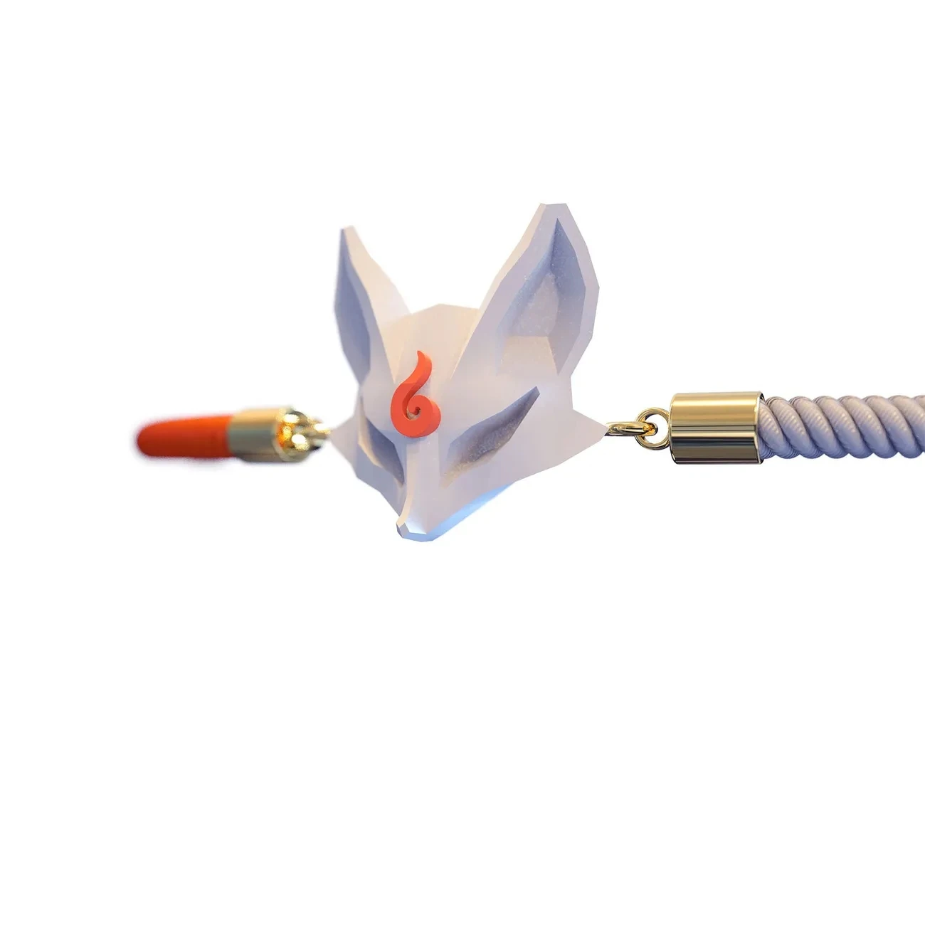 Браслет в этническом стиле с трехмерной фотографией и изображением лисы девятью