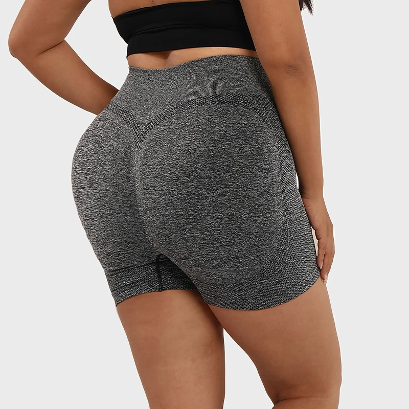 LUOYIYANG Seamless Plus Size Women's Shorts Push Up Gym Booty Lifting Sports Fitness Woman 2023 Solid Yoga Clothing L-3XL