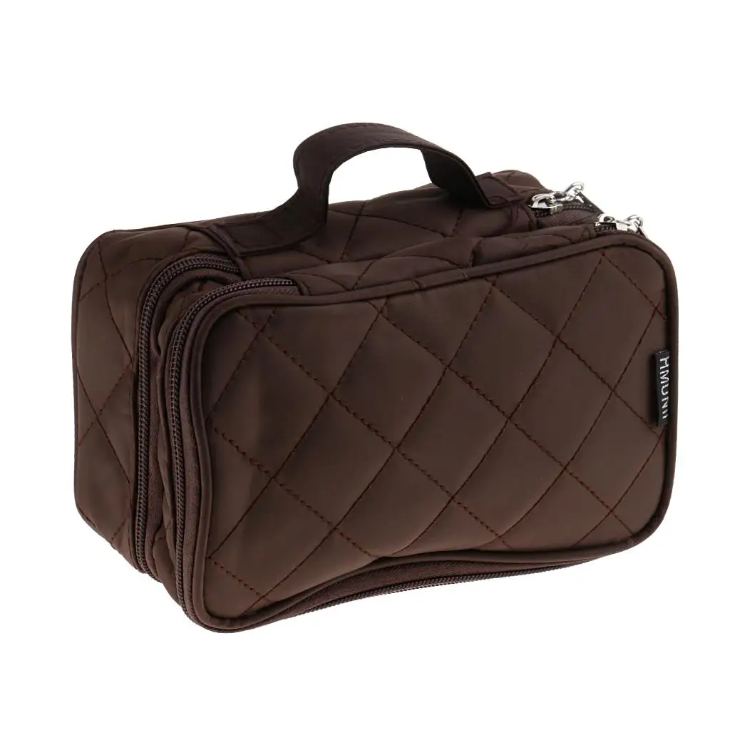 

2 Layered Waterproof Travel Organizer Cosmetic Makeup Bag Toiletry Pouch