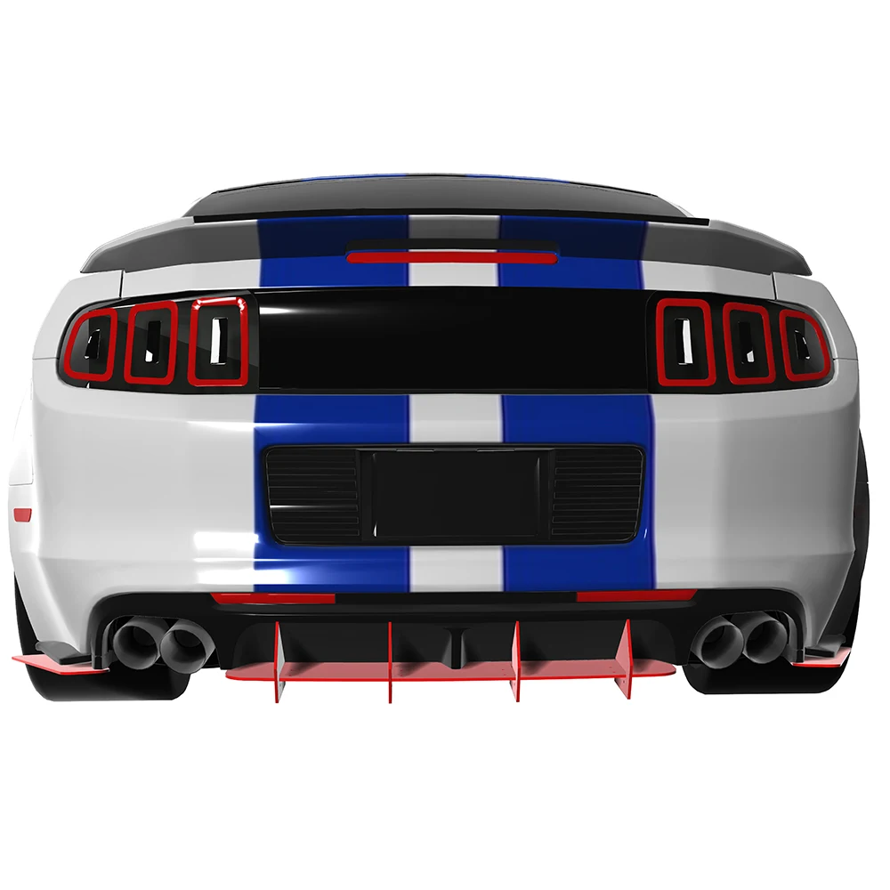 Фото Подходит для Ford Mustang GT350 GT500 2013, 2014, год, задний диффузор, бампер, спойлер, сплиттер, комплект кузова, аксессуары №1
