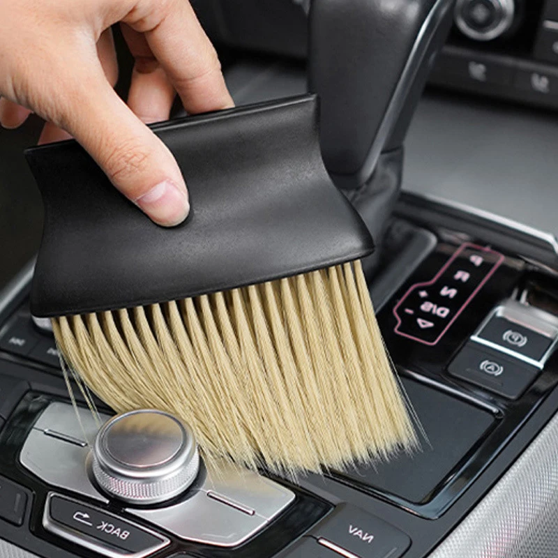 

Soft Nylon Car Air Conditioner Cleaner Brush Air Outlet Cleaning Car Detailing Brush Dust Keyboard Detailing Tools Accessories